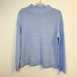 BTFBM Periwinkle Ribbed Mock Neck Sweater M